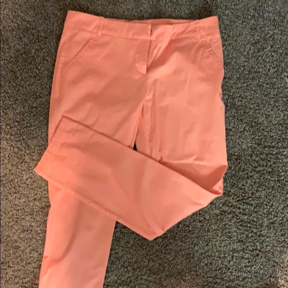 Peach skinny jeans